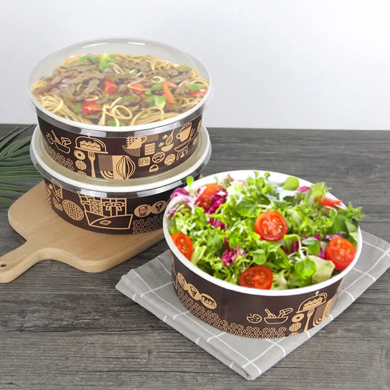 Logo-printed salad bowls