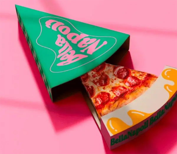 Unique triangle pizza box